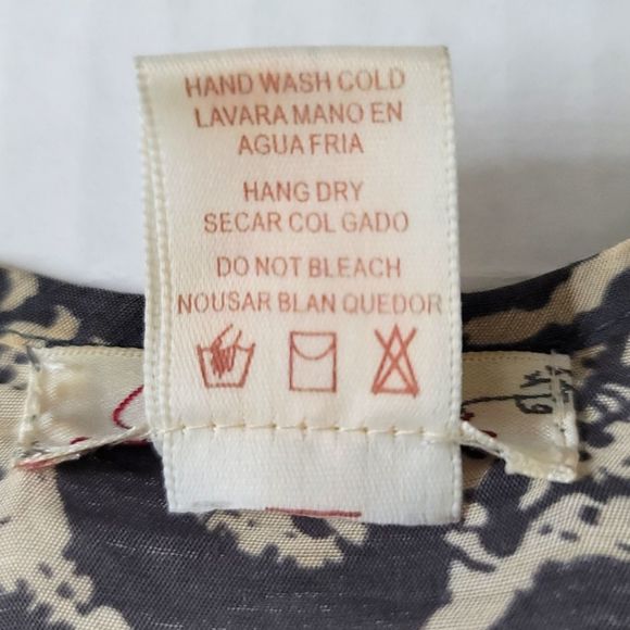 Annabelle- Capsleeve Botanical Print Mini Dress, Sz. Medium - Picture 10 of 13